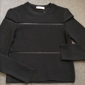 Zara cropped black sweater